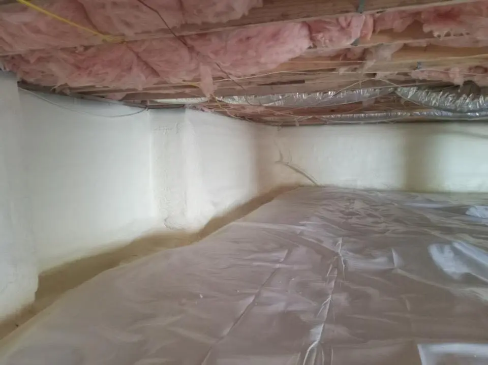 Crawl space encapsulation with closed-cell spray foam for Attic Insulation in Carrollwood